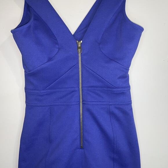 Ted Baker Dress Womens Size 0 Blue Bodycon Cocktail Mini Body Shaping Fitted - Picture 5 of 13